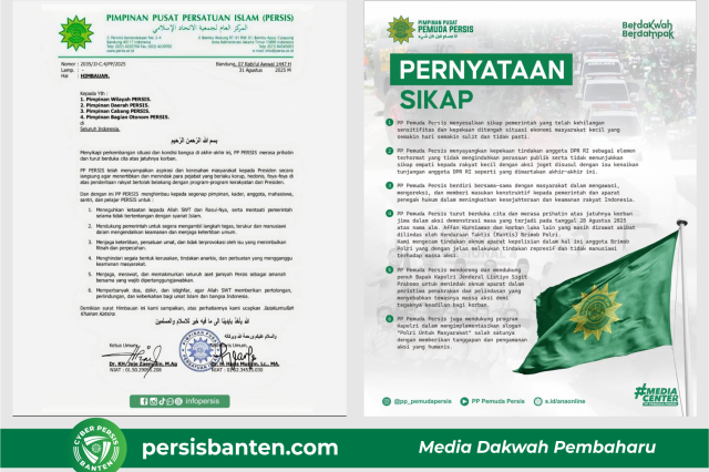 Pernyataan Sikap PP PERSIS dan Pemuda PERSIS Serukan Keadilan, Kepedulian Sosial, dan Kritik Terhadap Pemerintah Serta Aparat