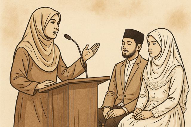 KHUTBAH NIKAH OLEH PEREMPUAN